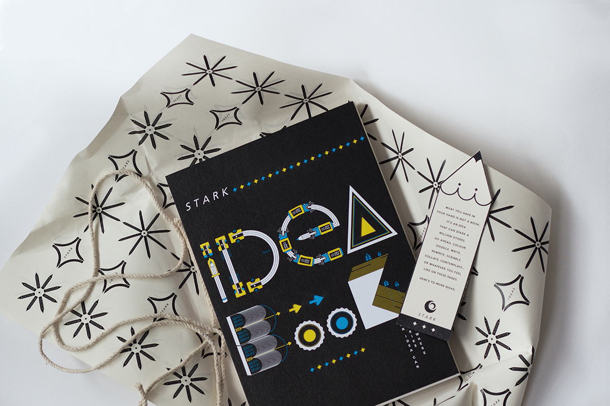 Stark Idea Book | A Book for Ideas | Print mock-up 2 | Stark Communications Pvt Ltd