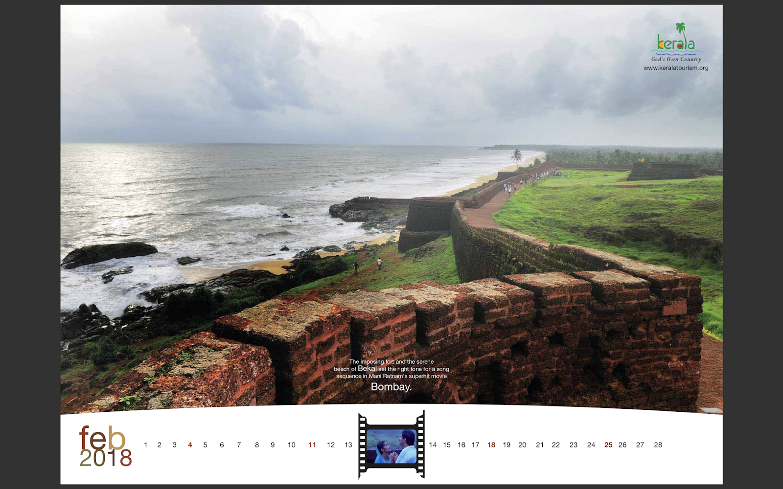 Kerala Tourism 2018 Calendar mock-up 3 | Stark Communications Pvt Ltd