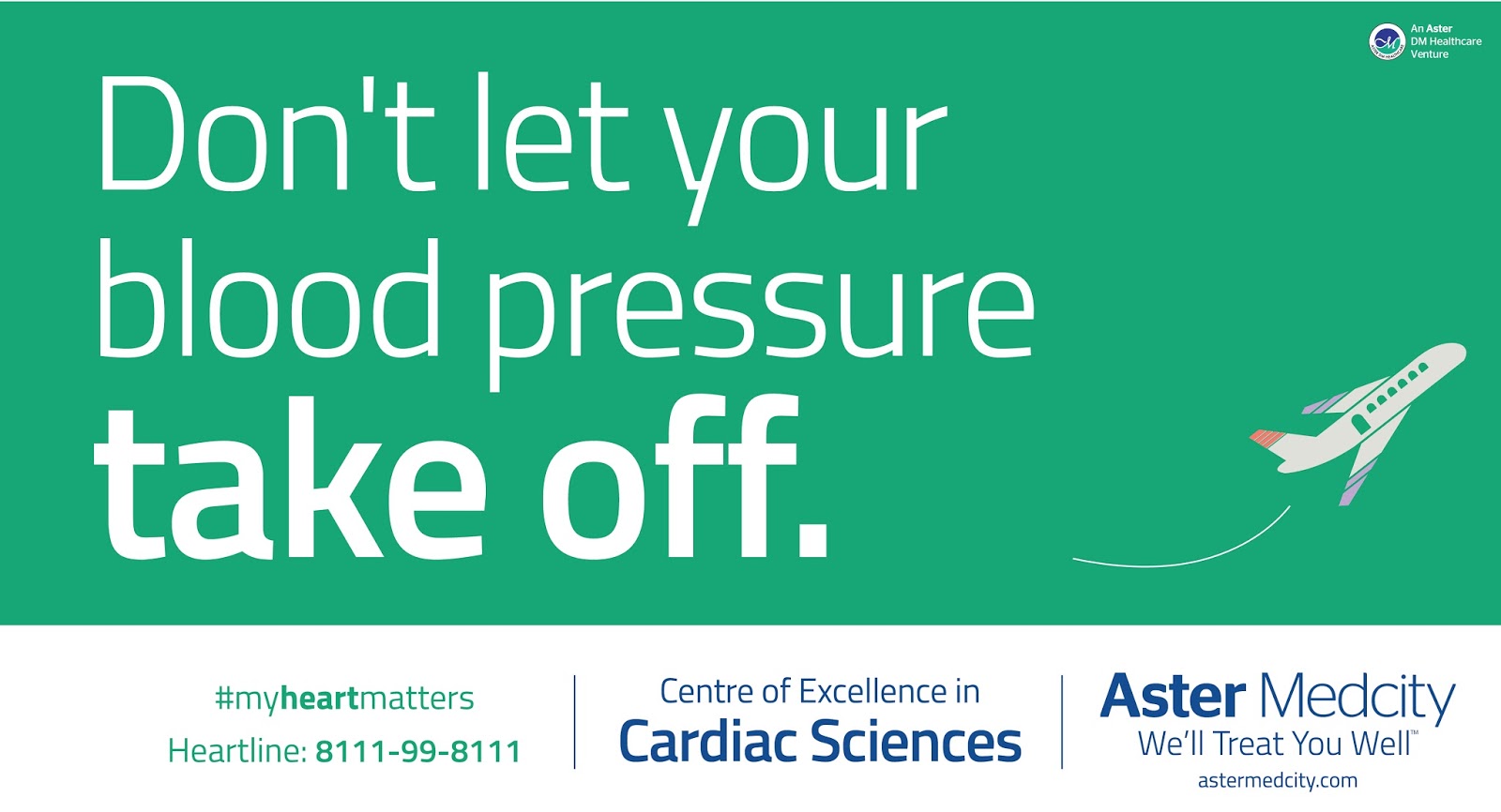 Aster Medcity - Centre of Excellance in Cardiac Science | Print mock-up 1 | Stark Communications Pvt Ltd
