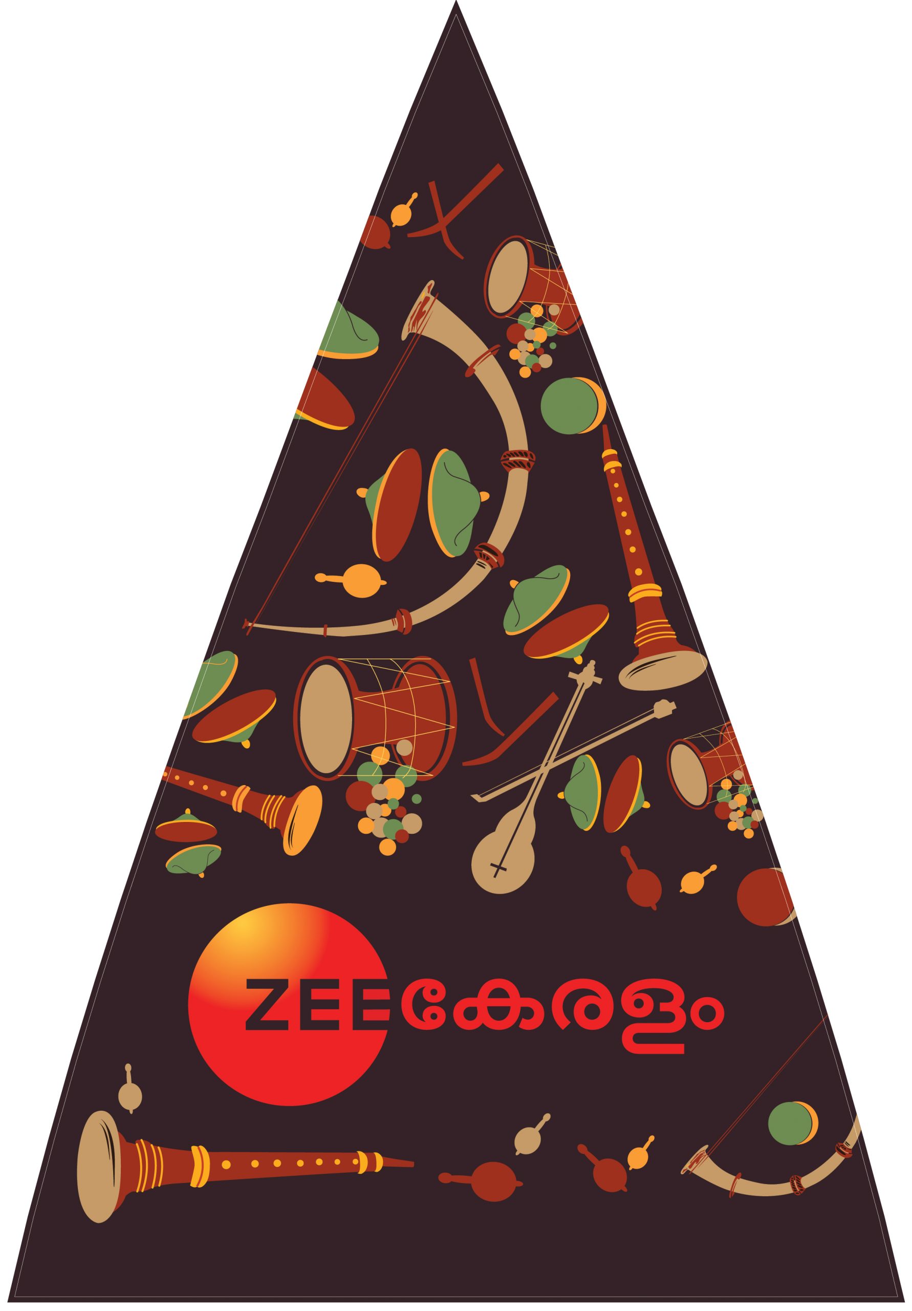 Monsoon Art Umbrella for Zee Keralam | Umbrella mock-up 3 by Stark Communications Pvt Ltd