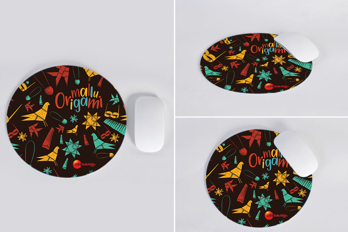 Monsoon Art Mouse Pad for Zee Keralam | Mouse pad mock-up by Stark Communications Pvt Ltd